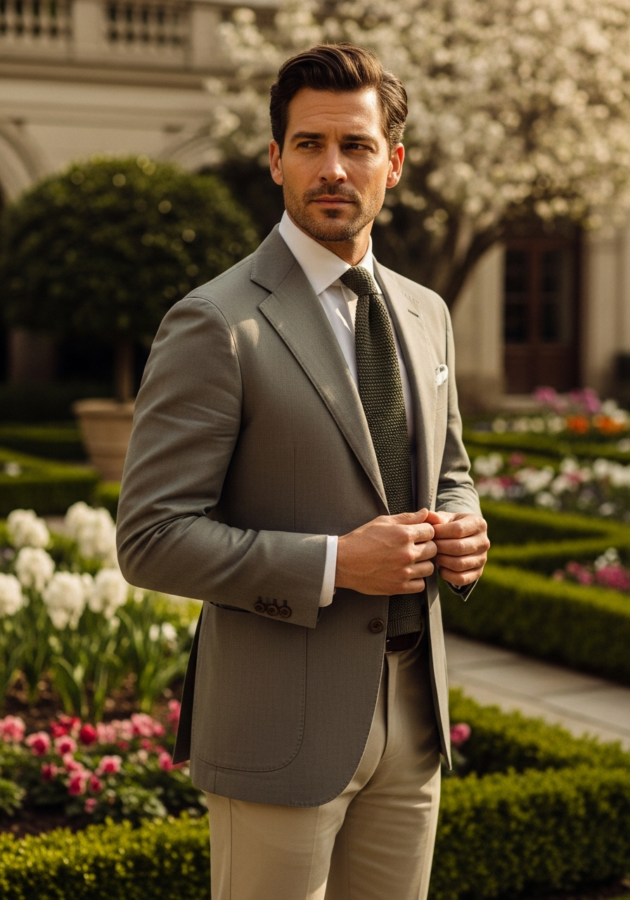 A sport coat in a lighter fabric changes the math. You can wear it to the ceremony, the reception, and the after-party without overheating or overdressing.